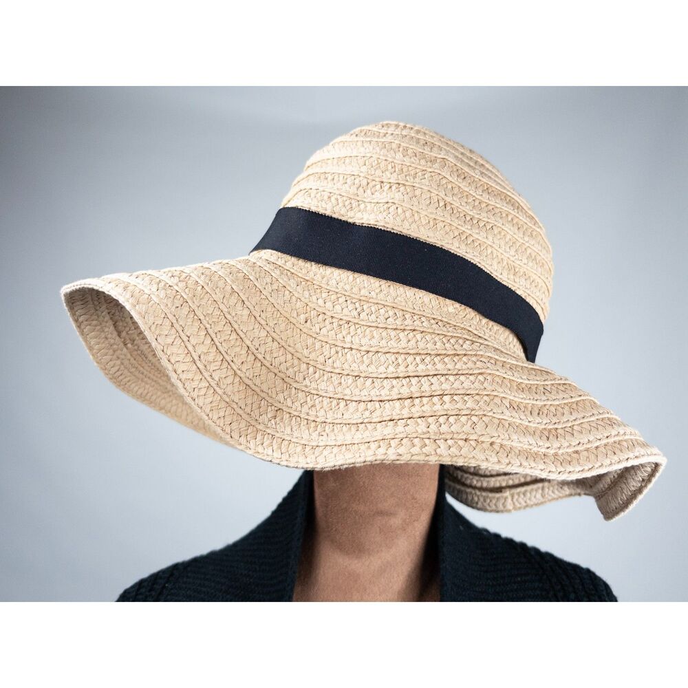 Madewell Packable Mesa Straw Hat Natural Braided Woven Wide Brim